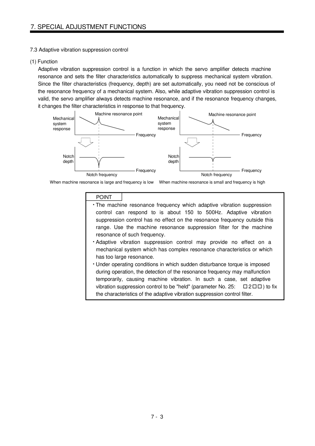 Bose MR-J2S- B instruction manual Adaptive vibration suppression control Function 