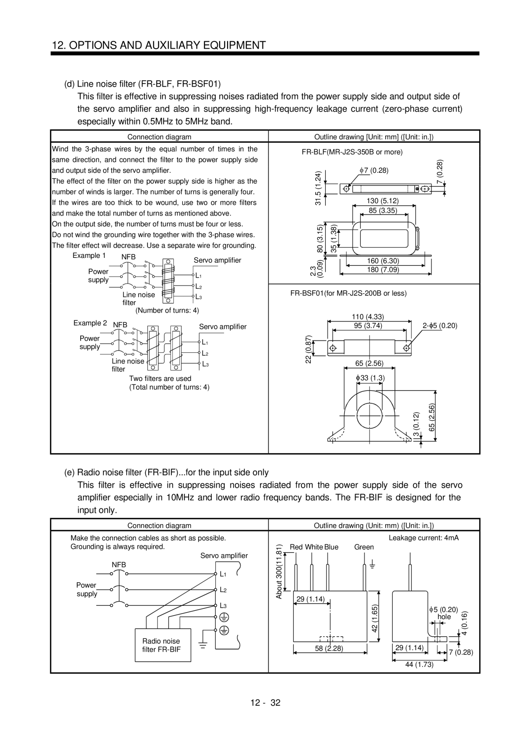 Bose MR-J2S- B instruction manual On the output side, the number of turns must be four or less 