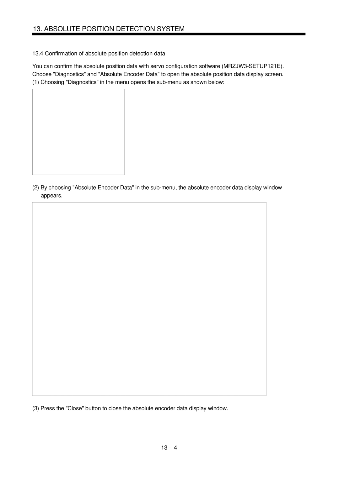 Bose MR-J2S- B instruction manual Confirmation of absolute position detection data 