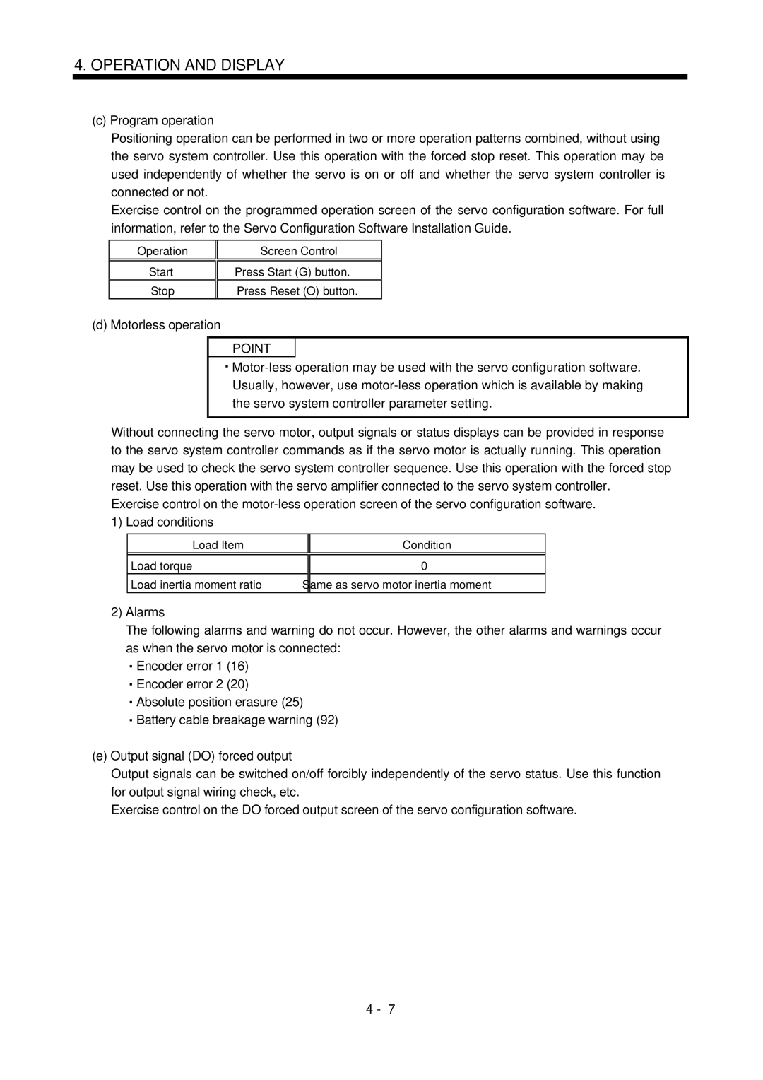 Bose MR-J2S- B instruction manual Motorless operation 