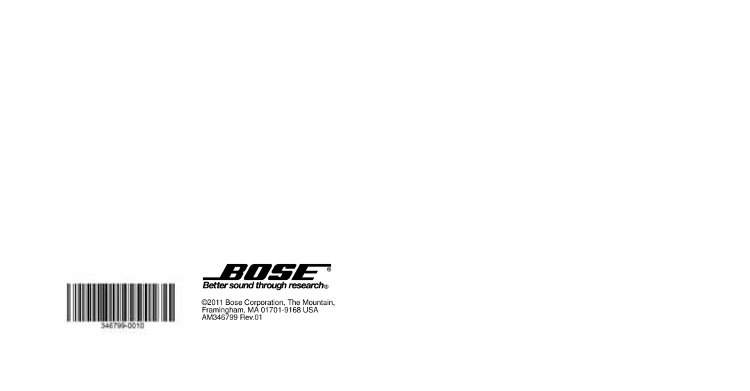 Bose OE2 Black, OE2 White manual 