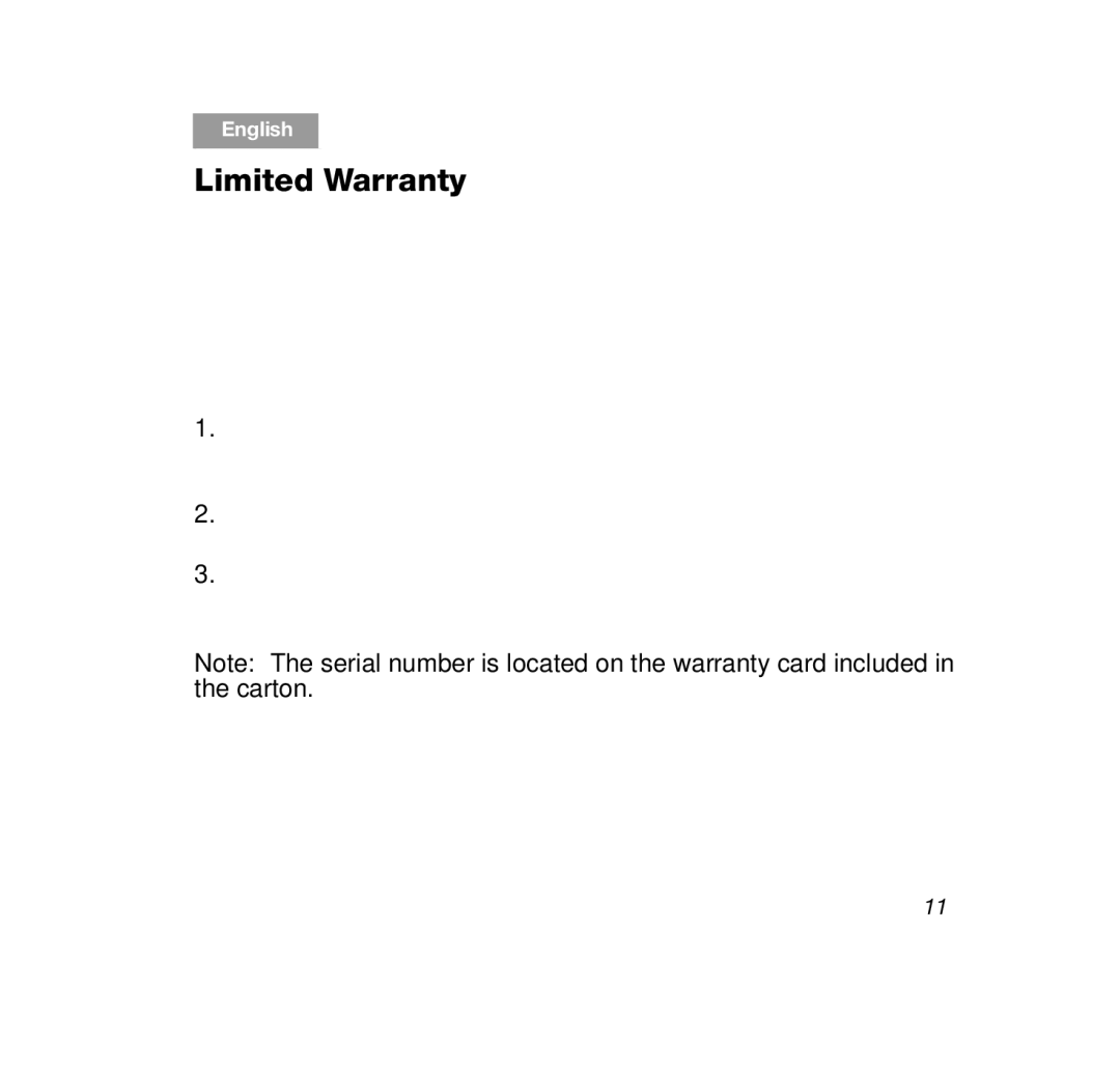 Bose OE2i White, OE2i Black manual Limited Warranty 