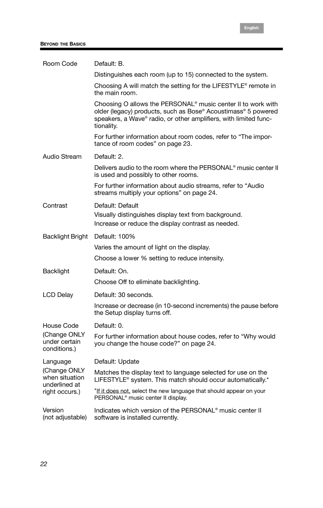 Bose PMC II, BOSEPMC2 manual Beyond the Basics 