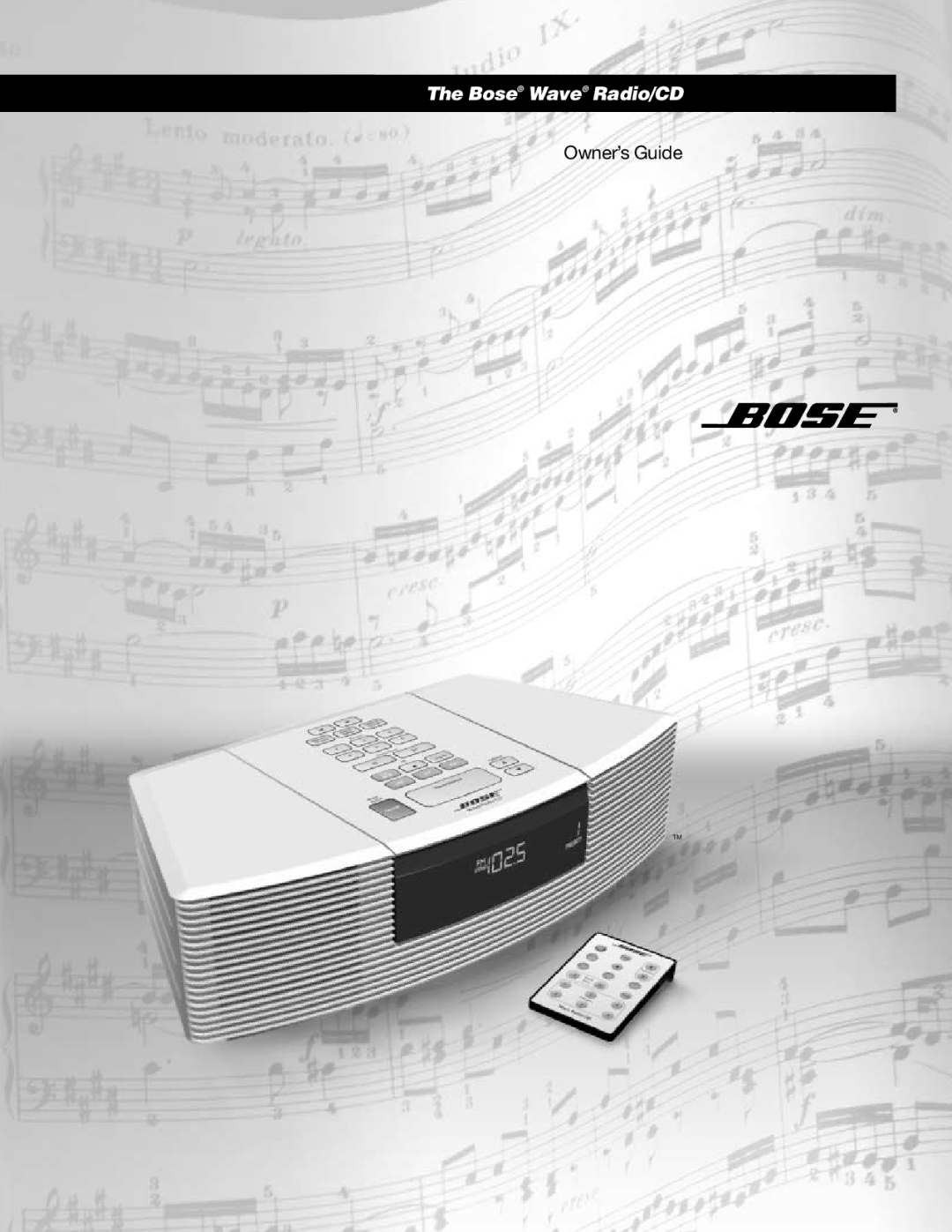 Bose manual Bose Wave Radio/CD 