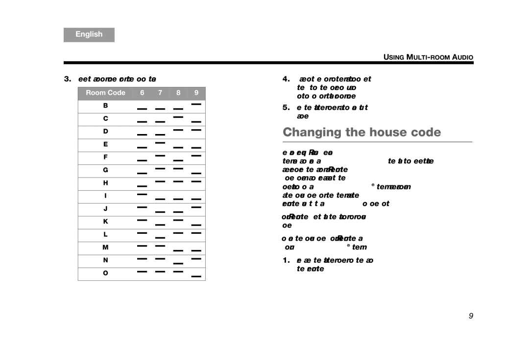 Bose RC-35S2 manual Changing the house code 