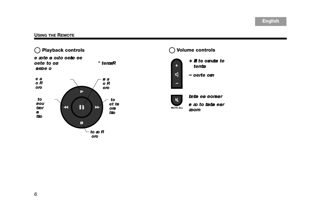 Bose RC-35S2 manual Playback controls Volume controls 