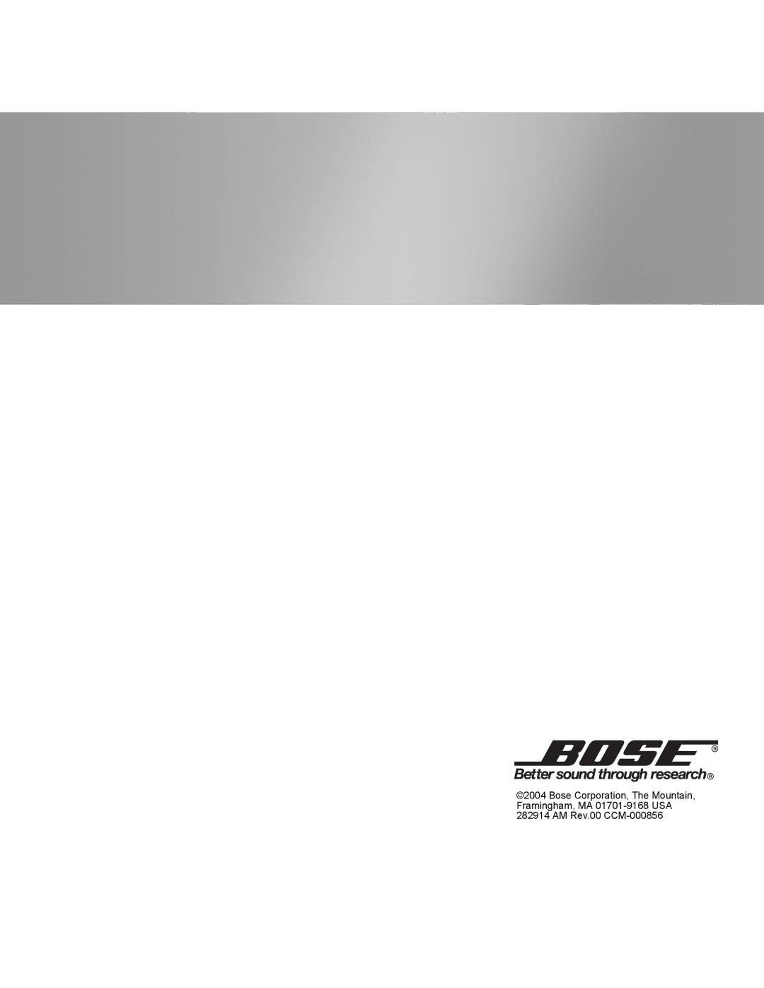 Bose SoundDock manual 