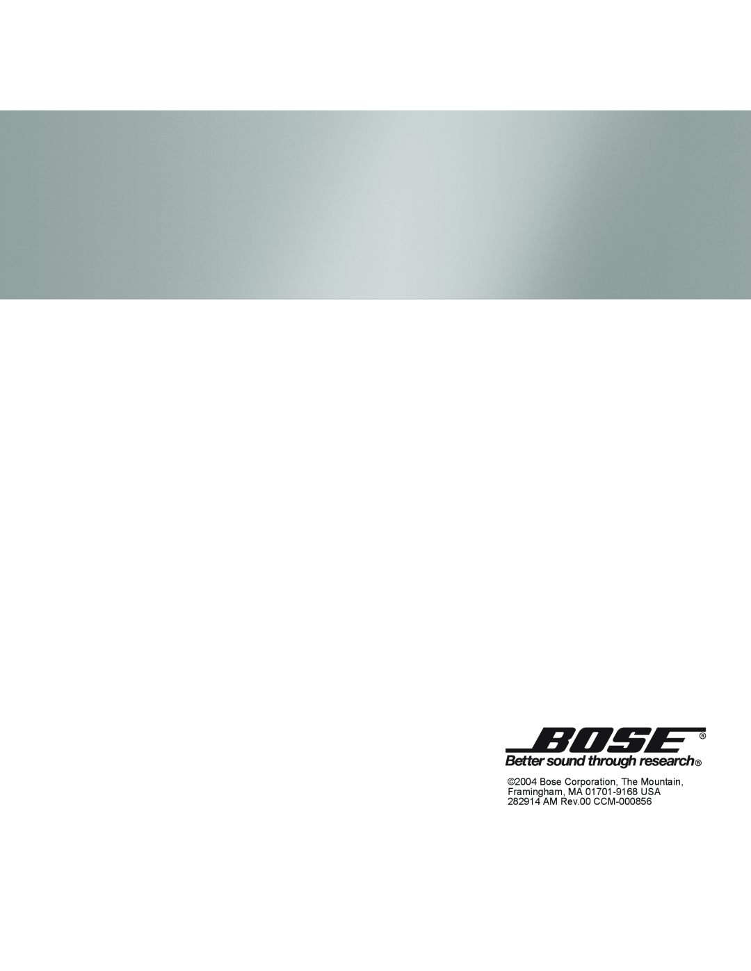 Bose SoundDock manual 