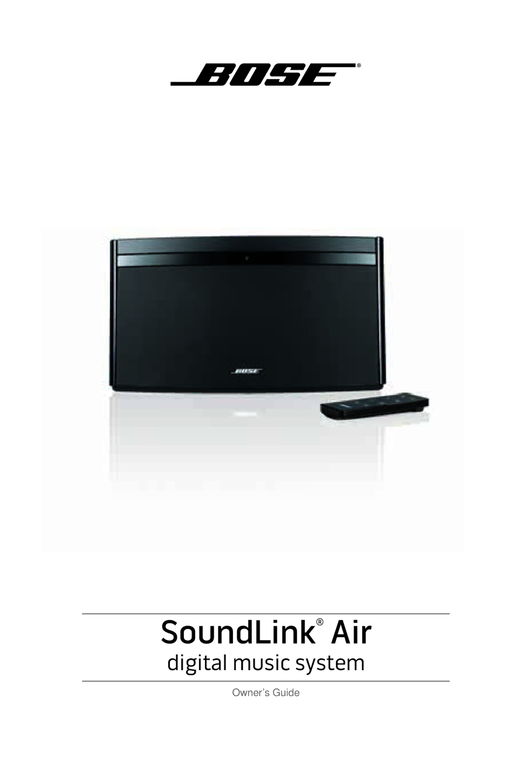 Bose SOUNDLINK AIR manual SoundLink Air 