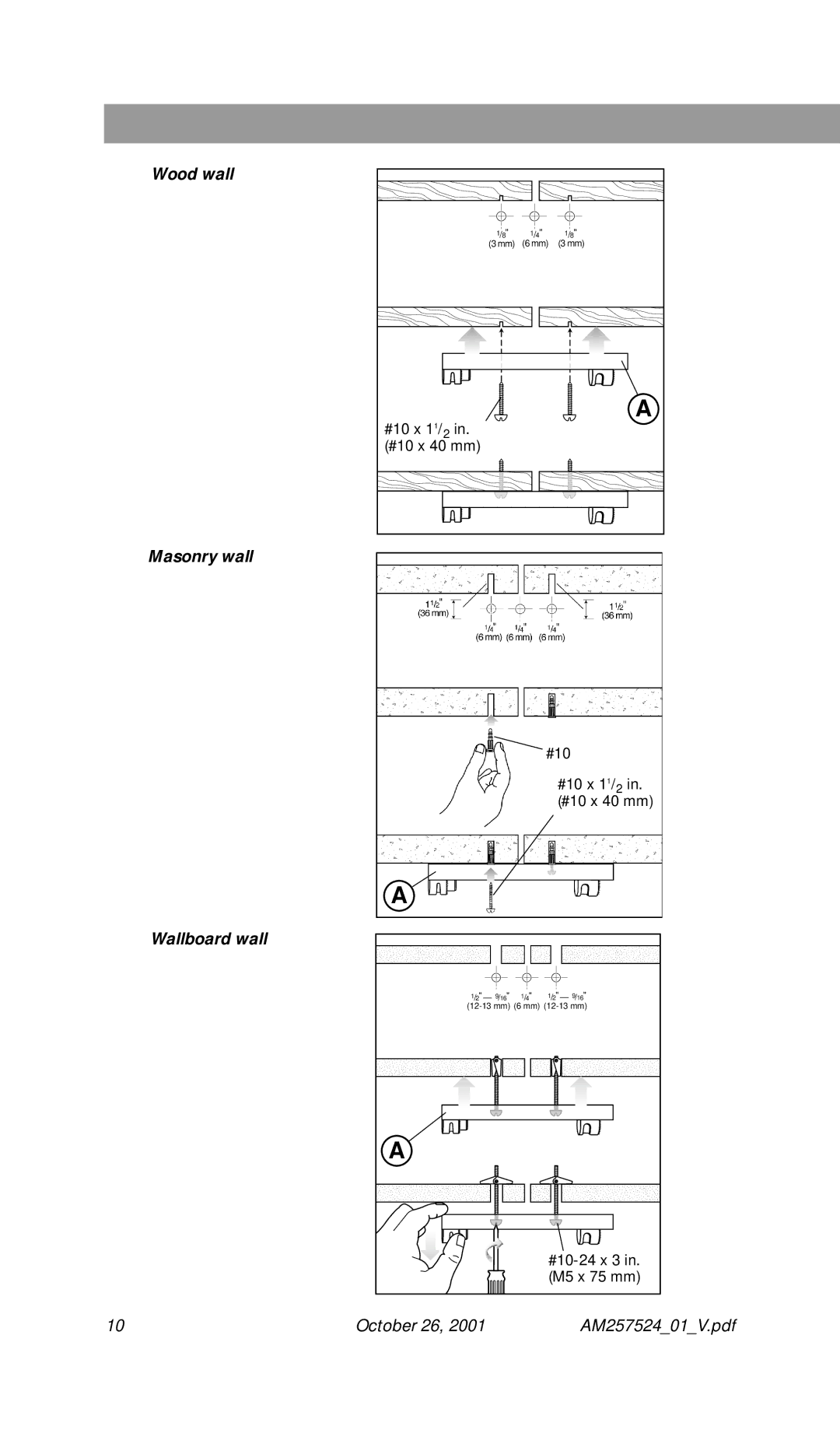 Bose Speakers manual Wood wall 