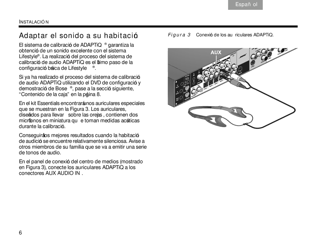 Bose V30 manual Adaptar el sonido a su habitación 