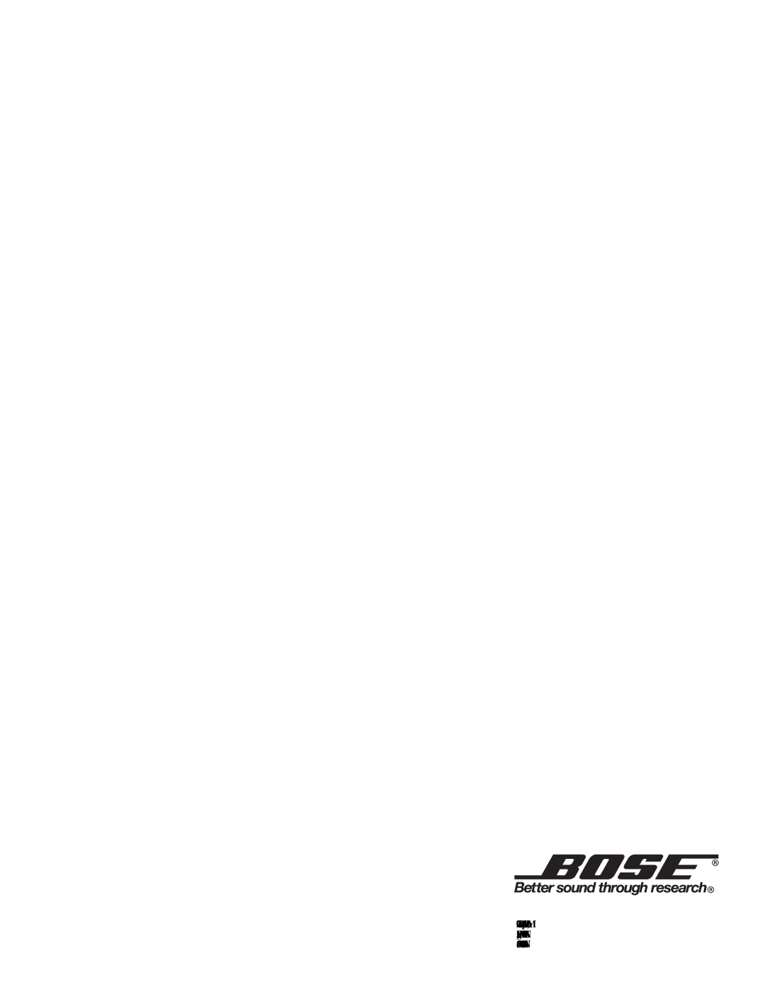 Bose VS-2 manual 