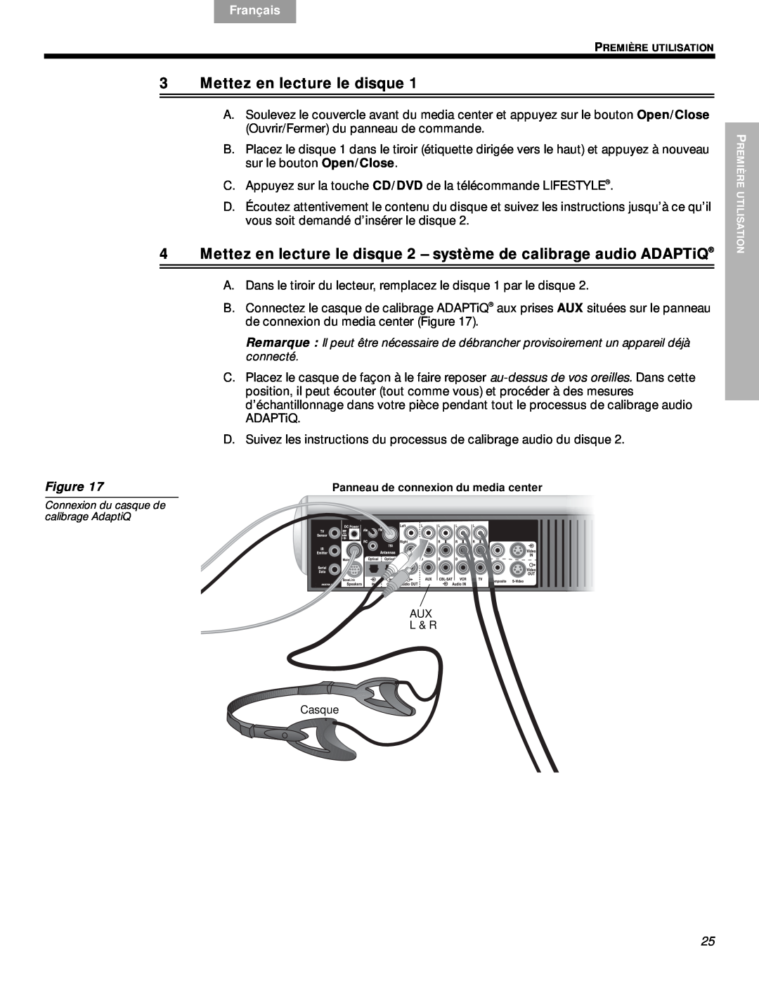 Bose VS-2 manual 3Mettez en lecture le disque, English, Español, Français, Nederlands, Svenska, Figure 