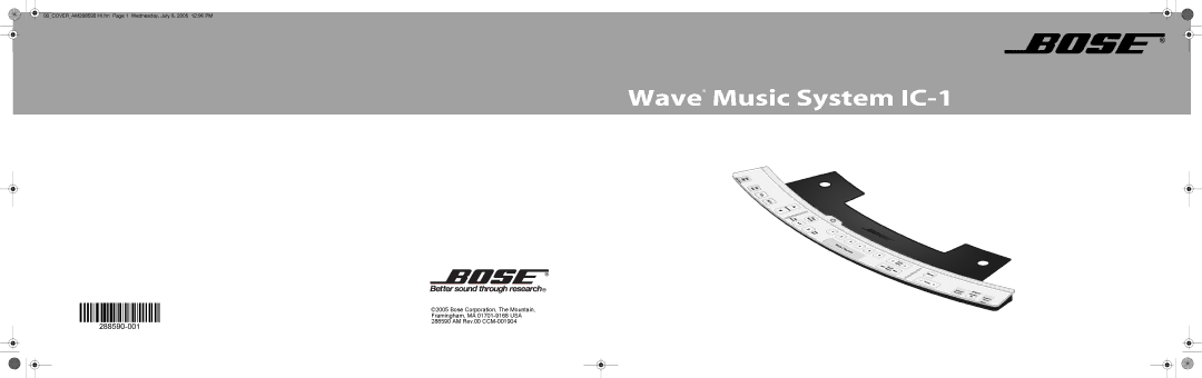 Bose wave music system ic-1 manual Wave Music System IC-1 