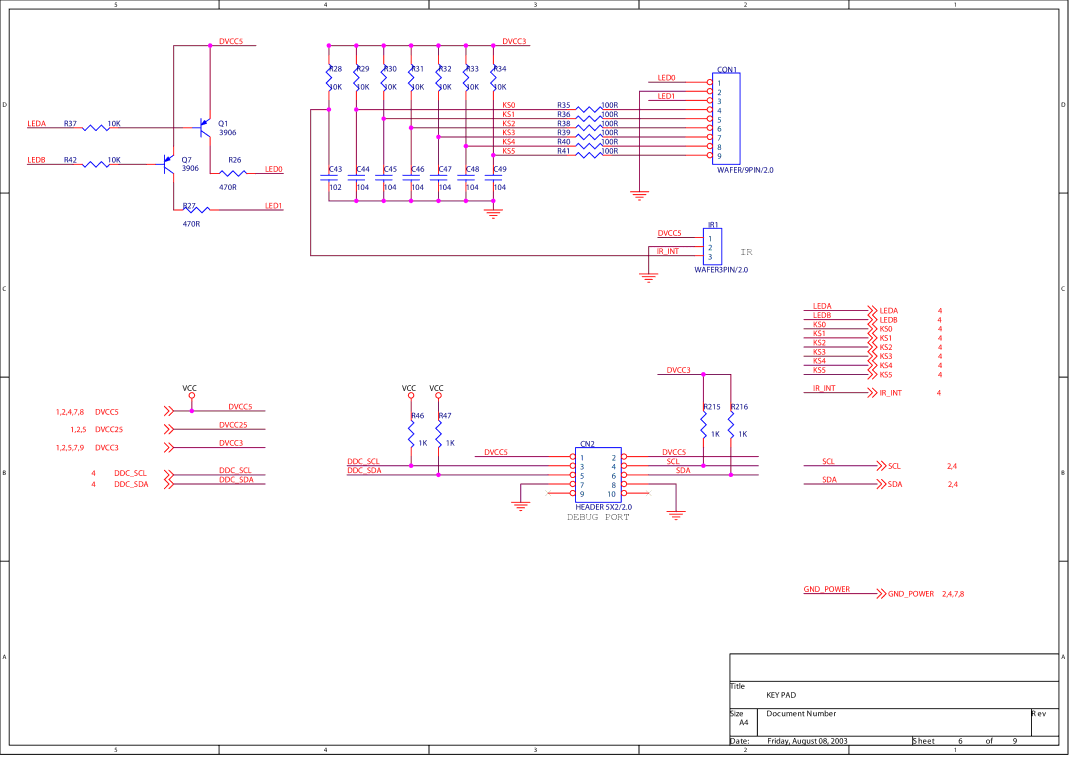 Boss Audio Systems 14.1 FLIP service manual Debug Port, Ddcsda 