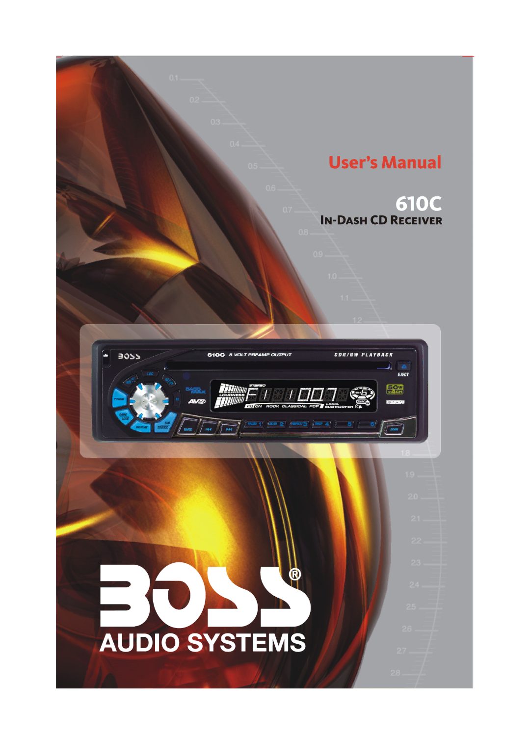 Boss Audio Systems 610C manual 