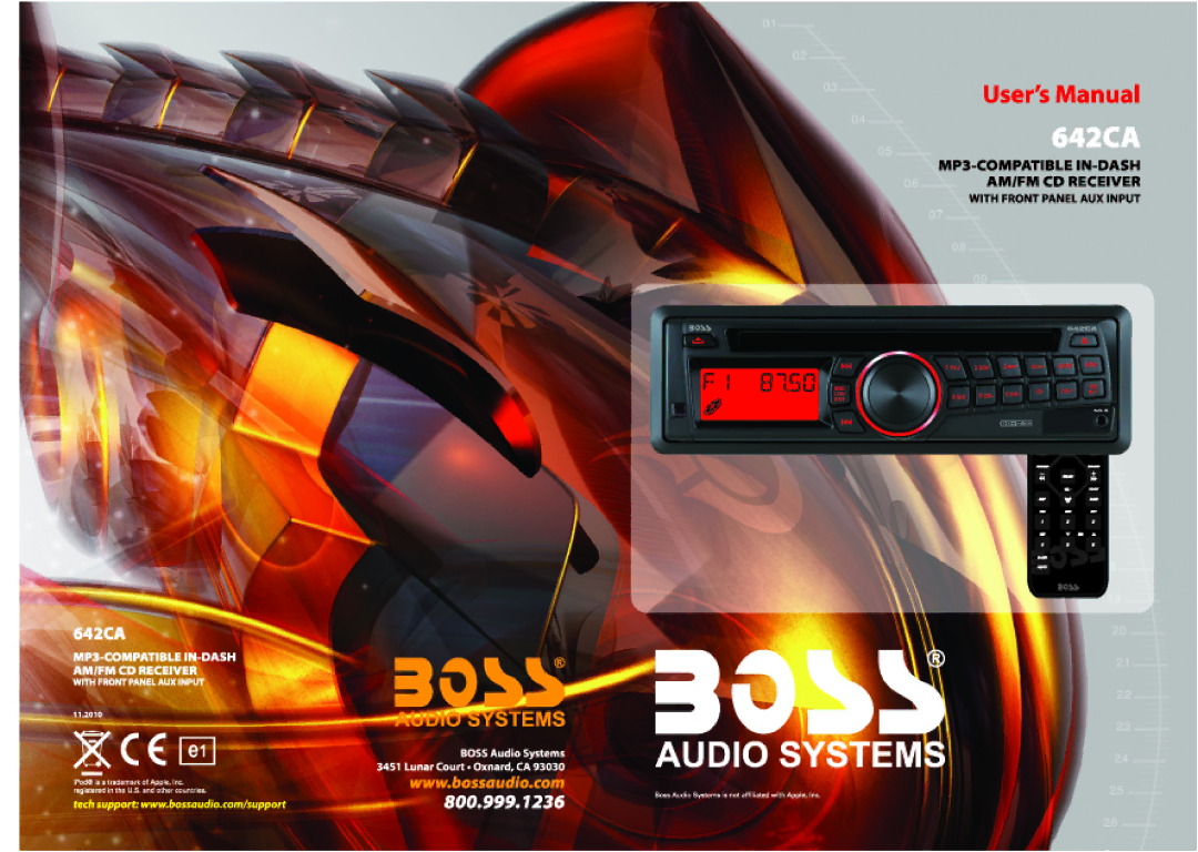 Boss Audio Systems 642CA manual 