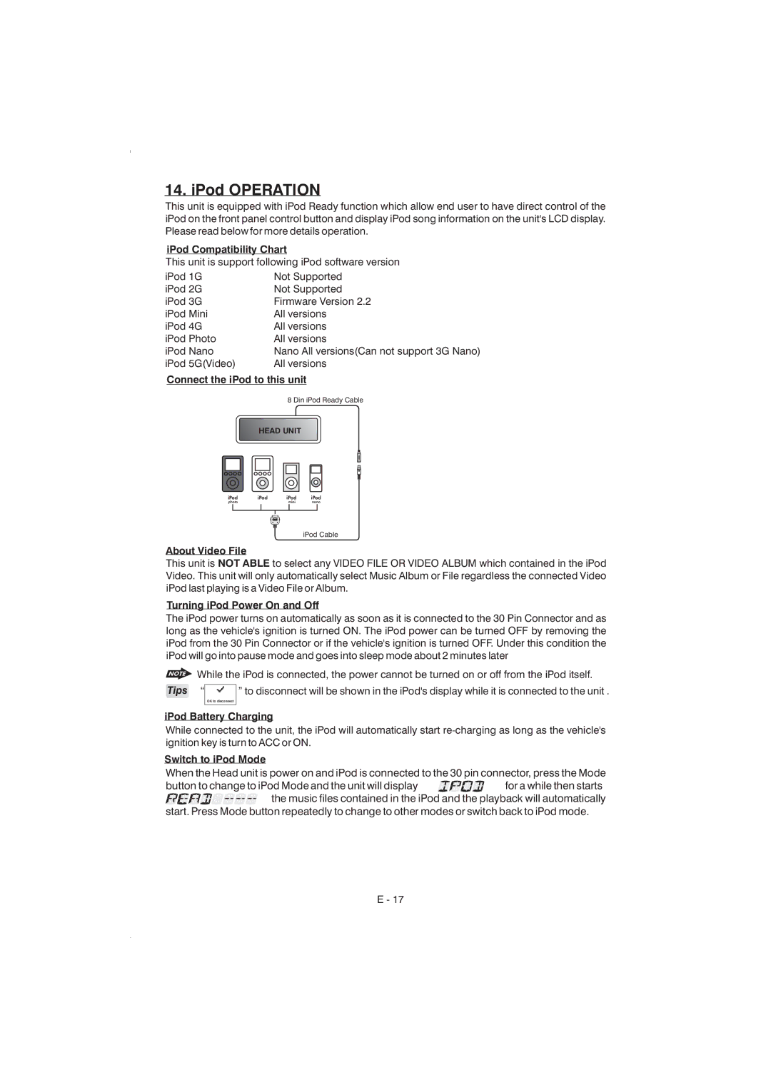 Boss Audio Systems 835ui manual Tips 