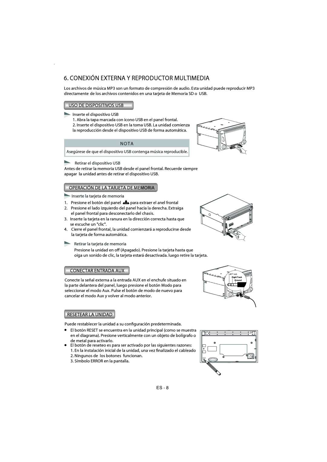 Boss Audio Systems 870DBI manual 