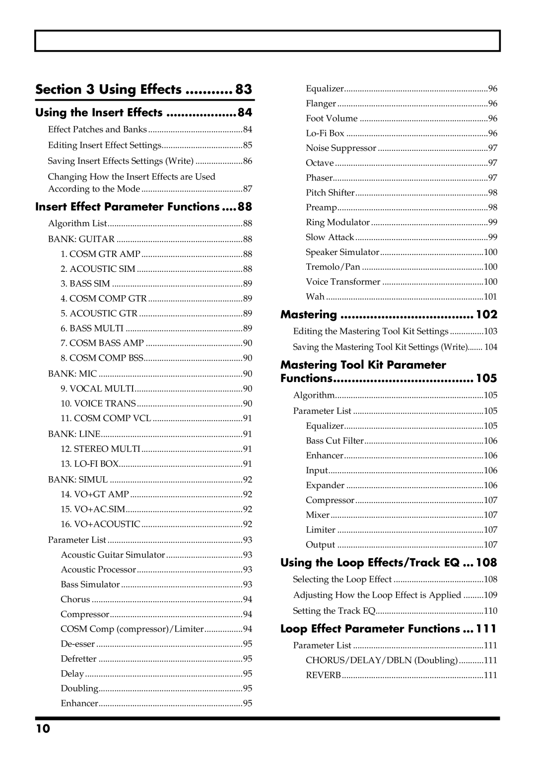 Boss Audio Systems BR-900CD owner manual Using Effects 