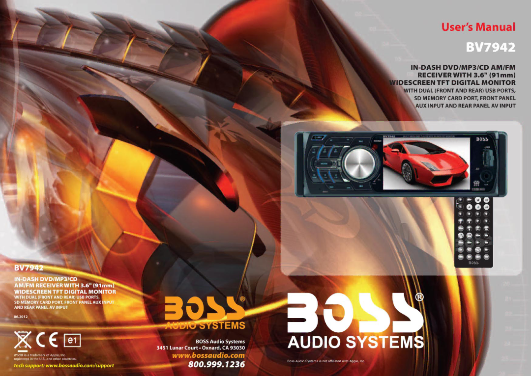 Boss Audio Systems BV7942 manual 