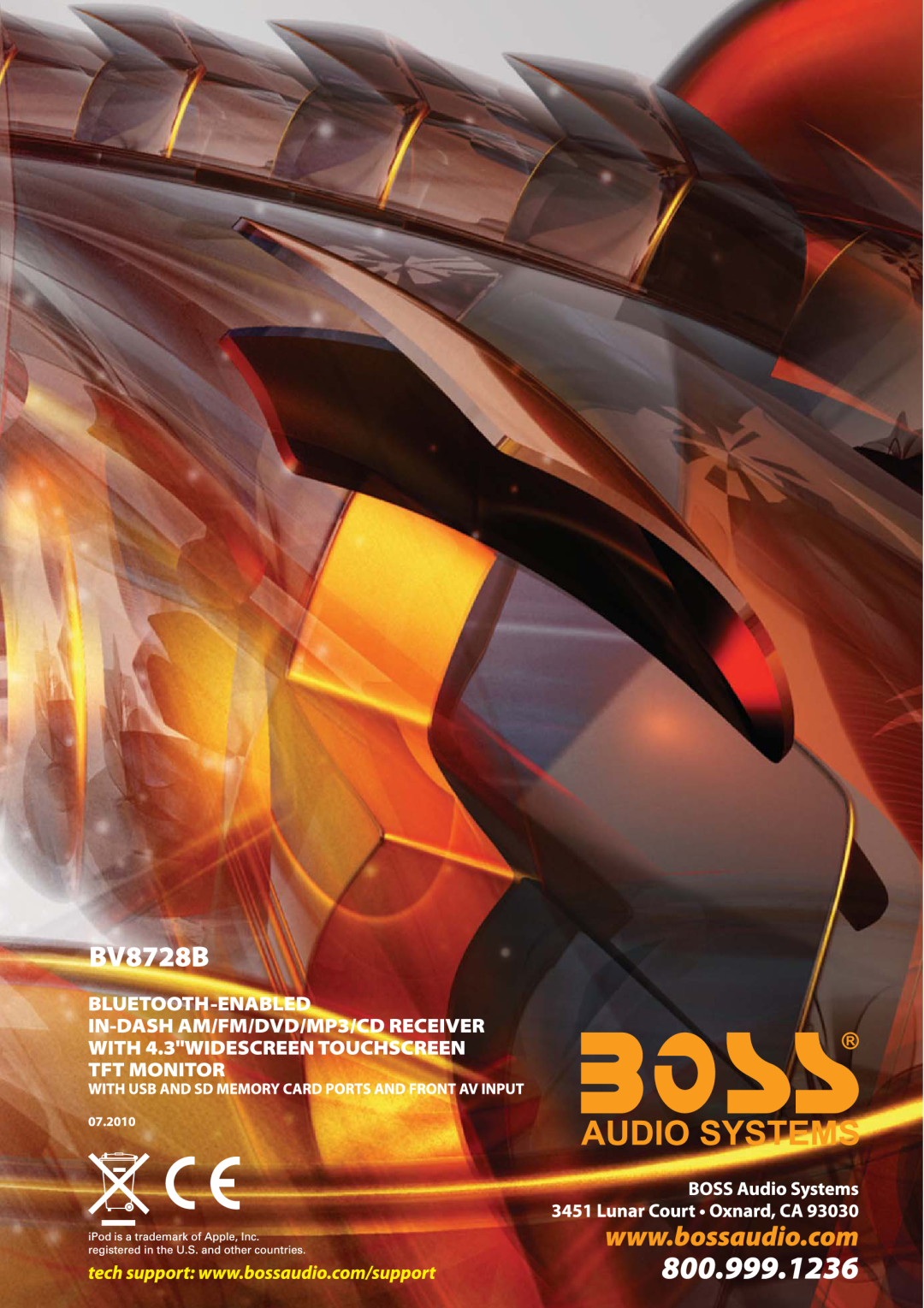 Boss Audio Systems BV8728B manual 