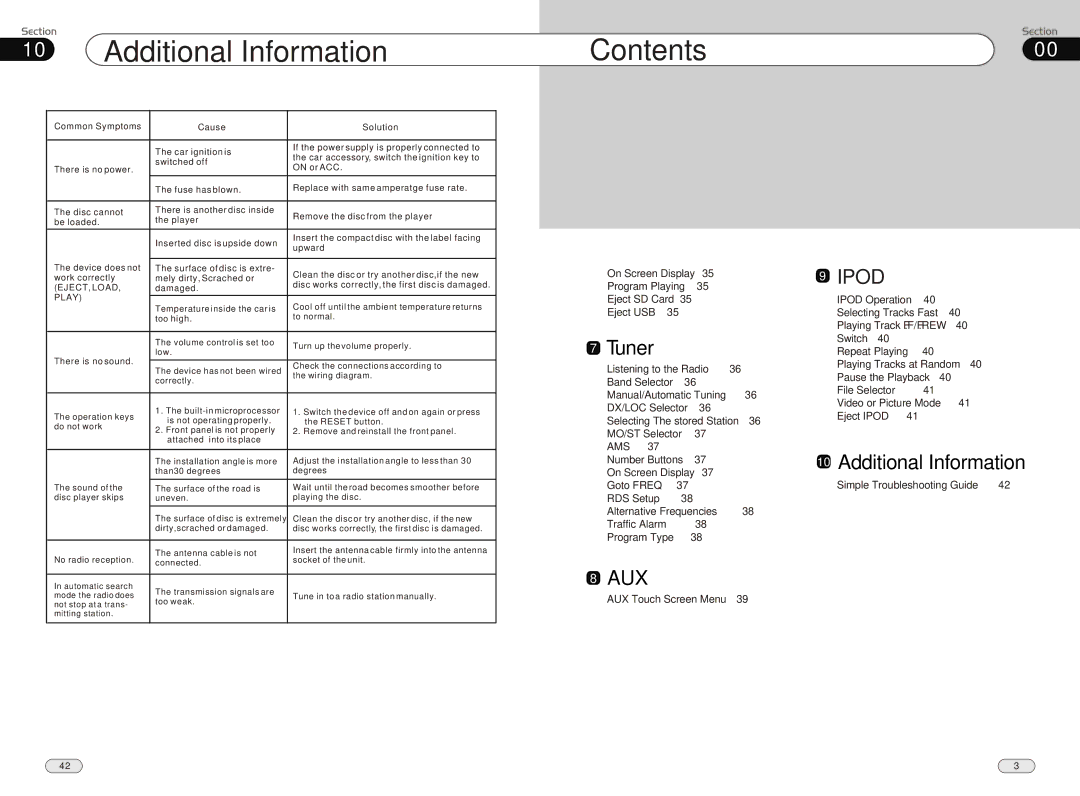 Boss Audio Systems BV9562I manual Additional Information, Play 