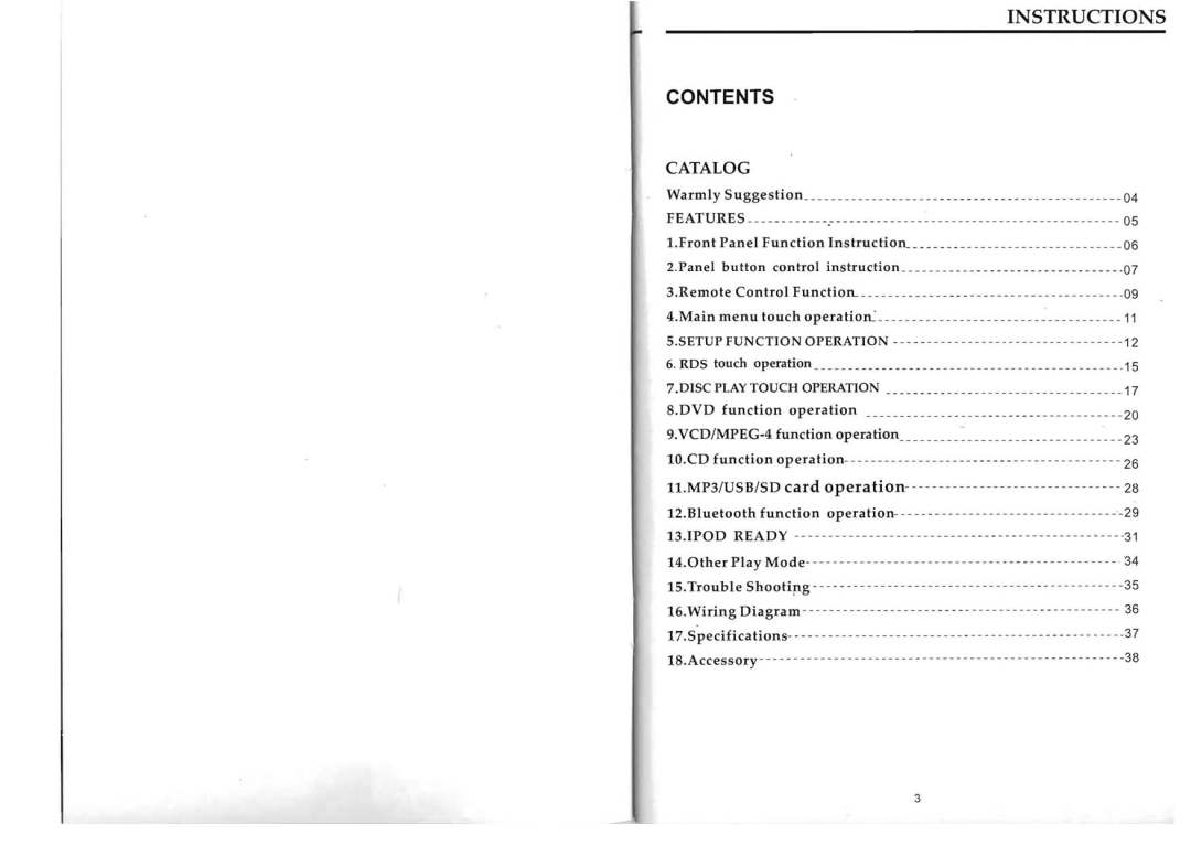 Boss Audio Systems bv9568bi user manual Instructions 