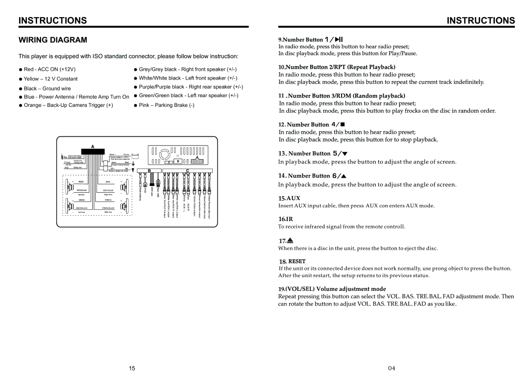 Boss Audio Systems bv9963i manual Wiring Diagram 