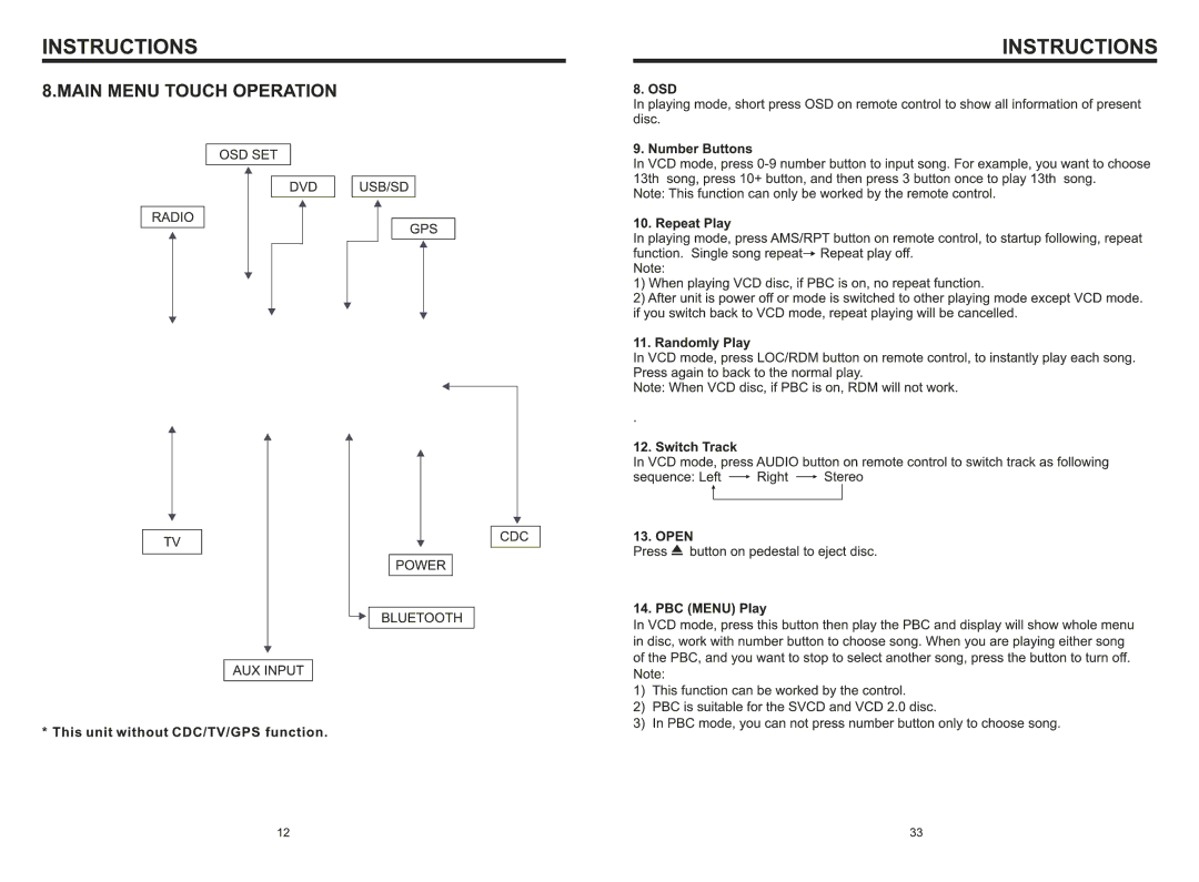 Boss Audio Systems BV9996B manual 