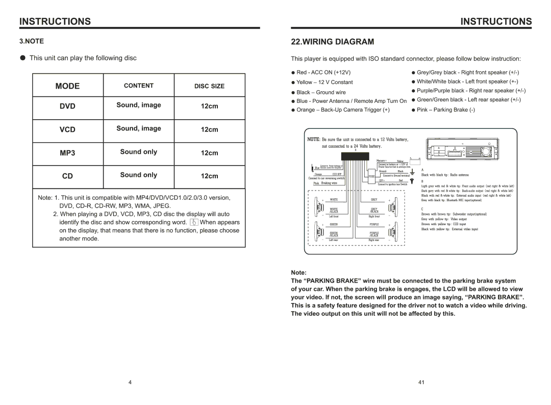 Boss Audio Systems BV9996B manual 