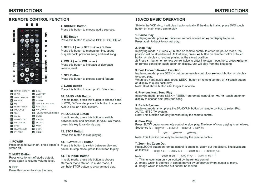 Boss Audio Systems BV9996BT manual 