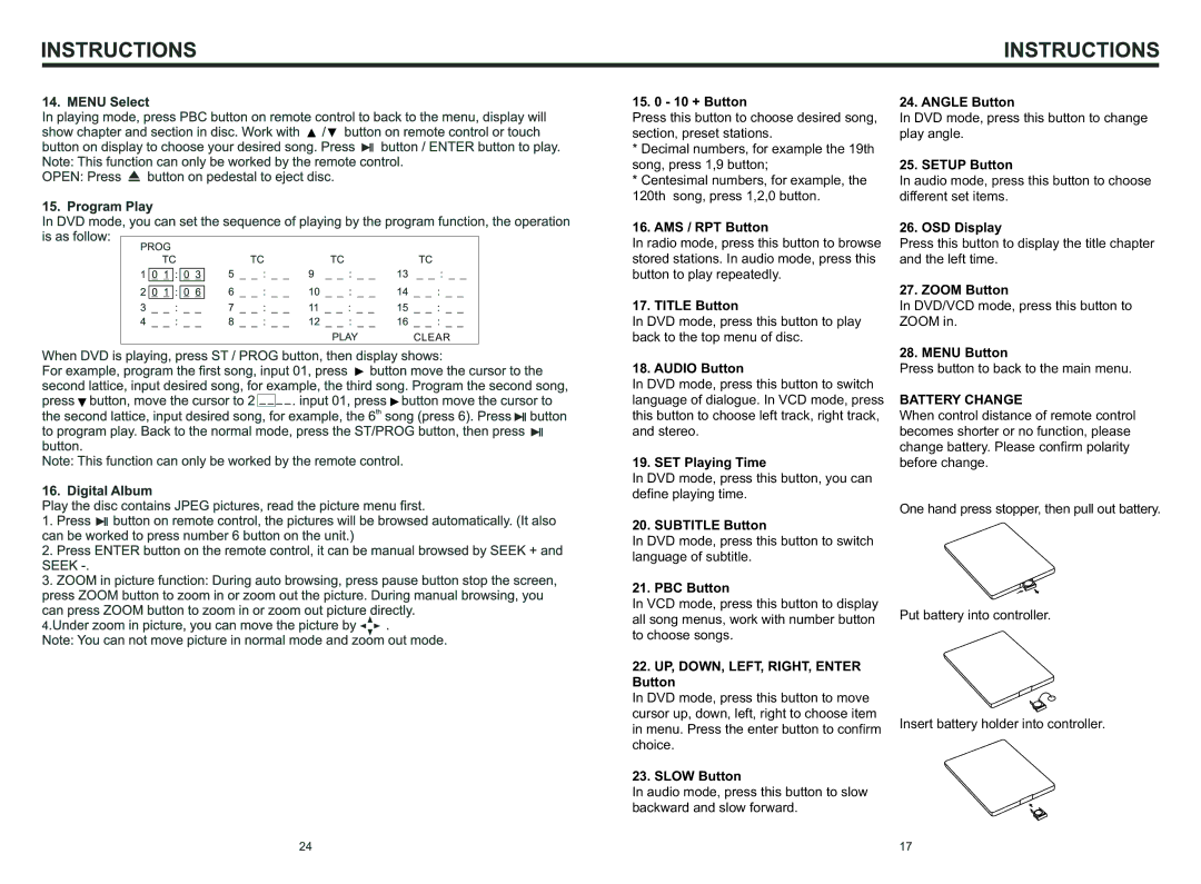 Boss Audio Systems BV9996BT manual Battery Change 