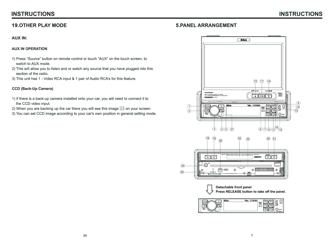 Boss Audio Systems BV9996BT manual 