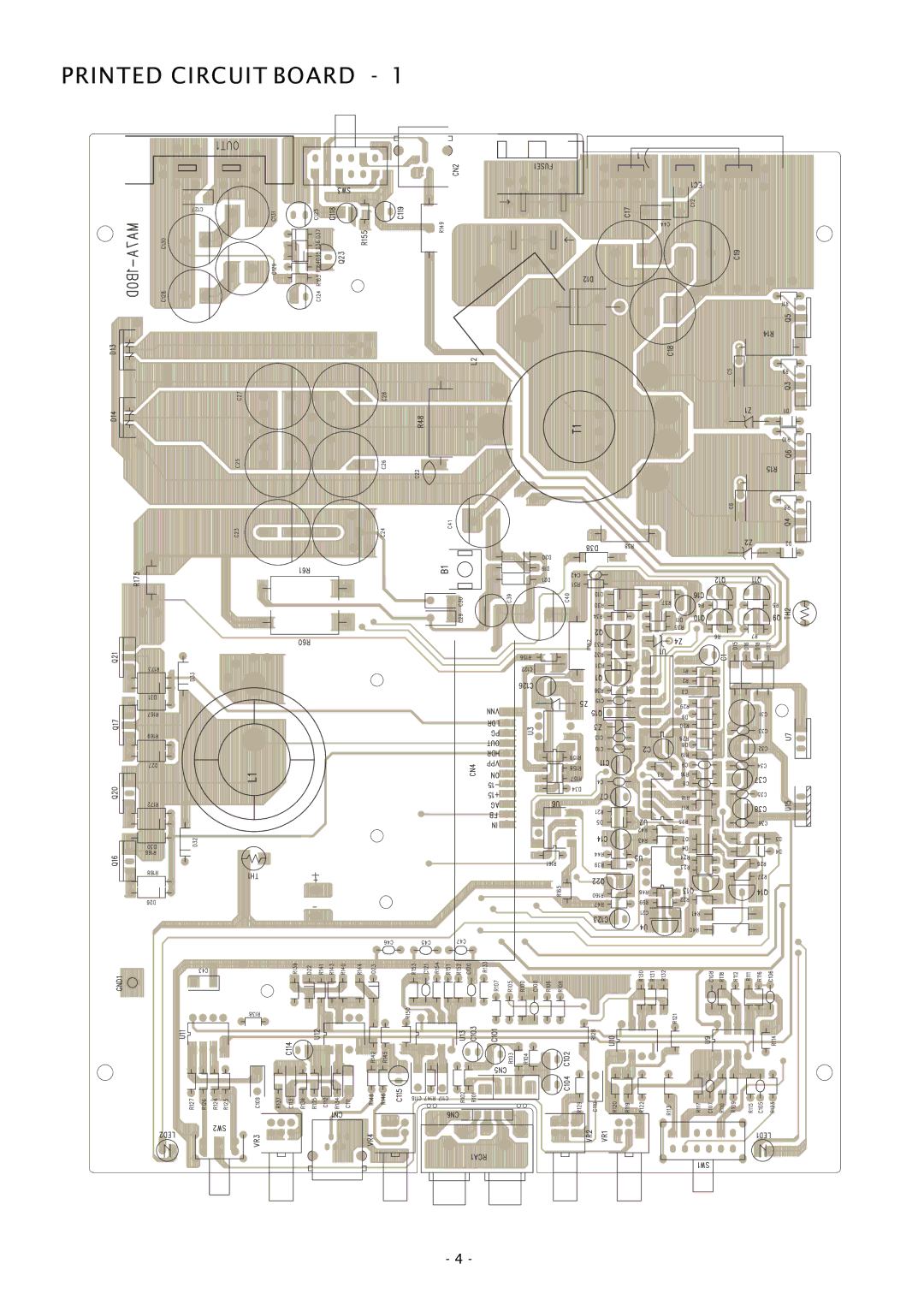 Boss Audio Systems CH1500D specifications Printed Circuit Board 