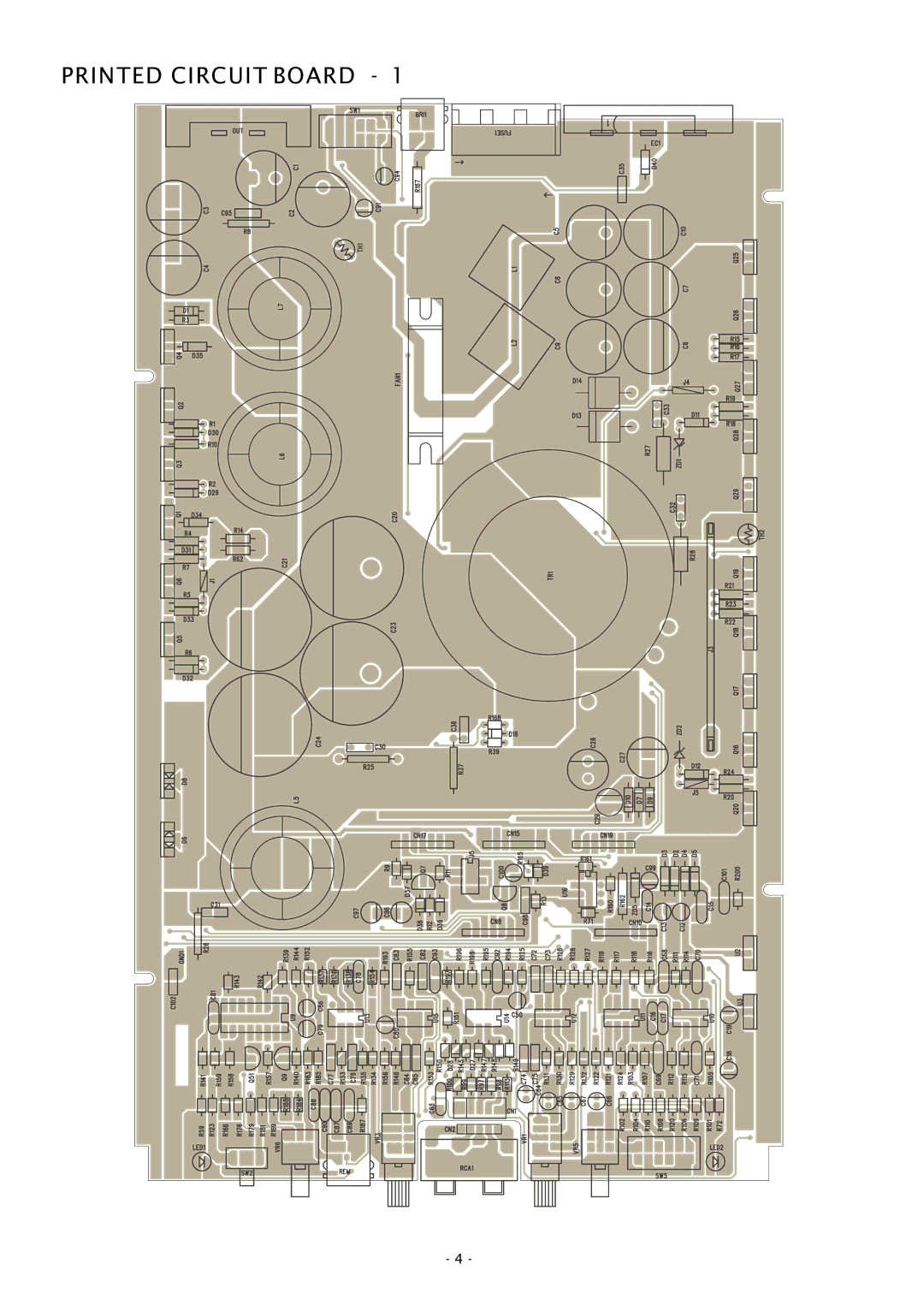 Boss Audio Systems CH3000D specifications Printed Circuit Board 