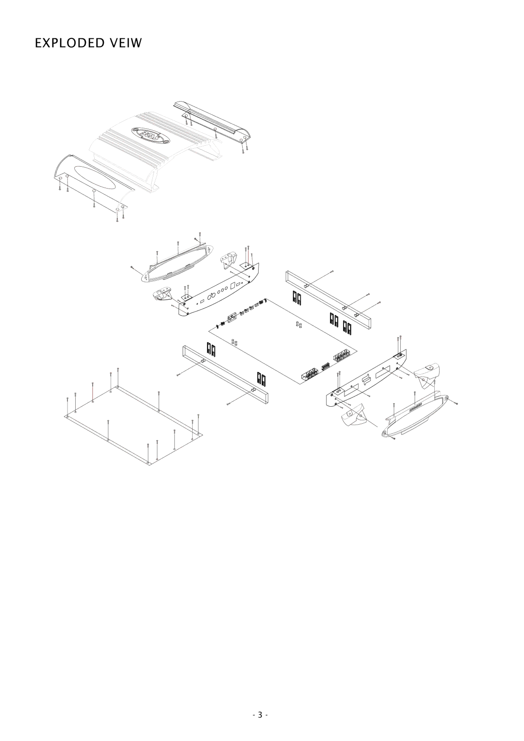 Boss Audio Systems CH450 specifications Exploded Veiw 