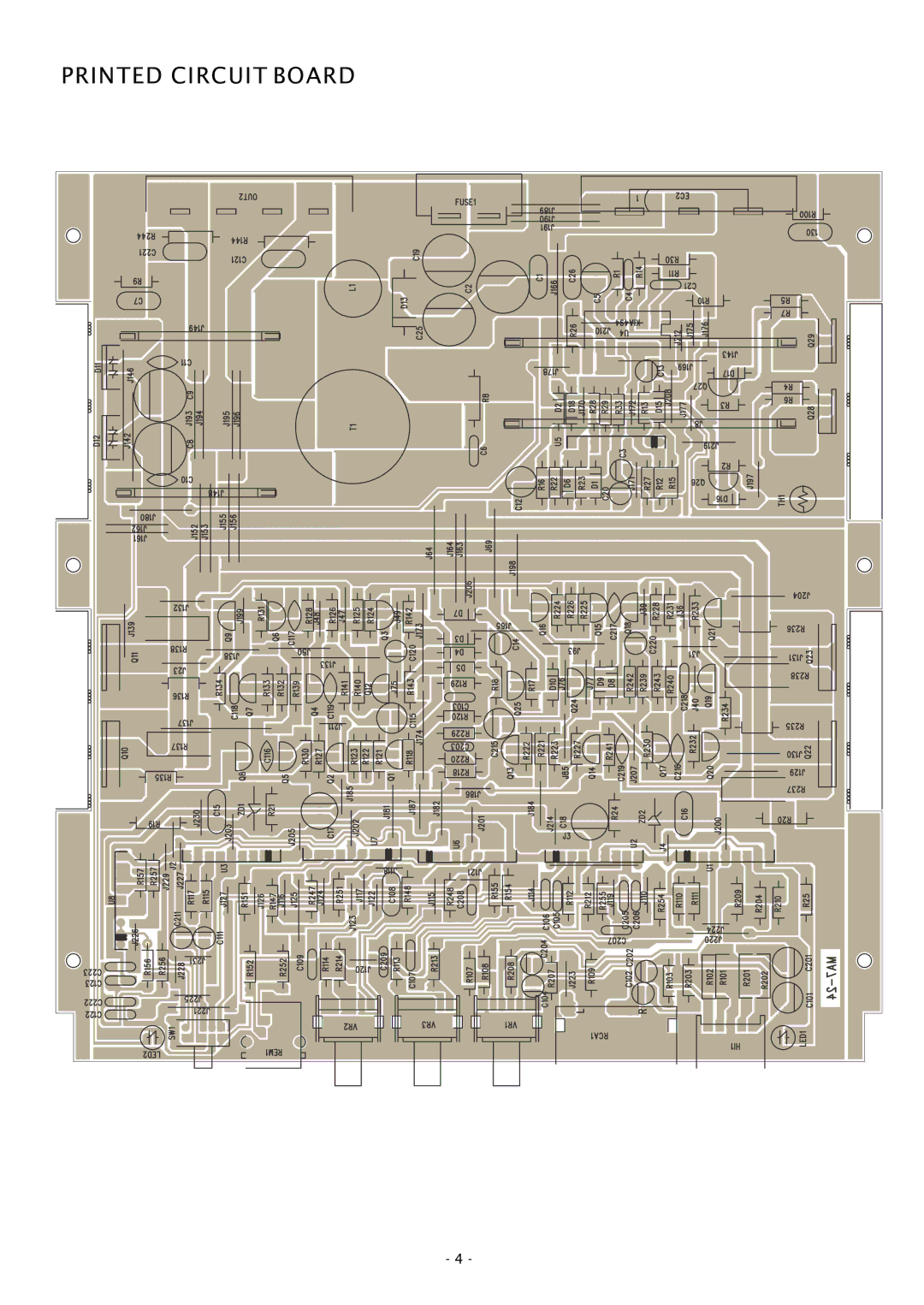 Boss Audio Systems CH450 specifications Printed Circuit Board 