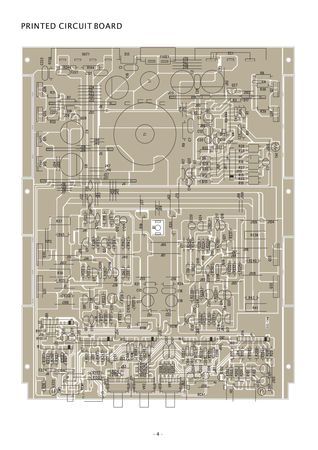 Boss Audio Systems CH550 specifications Printed Circuit Board 