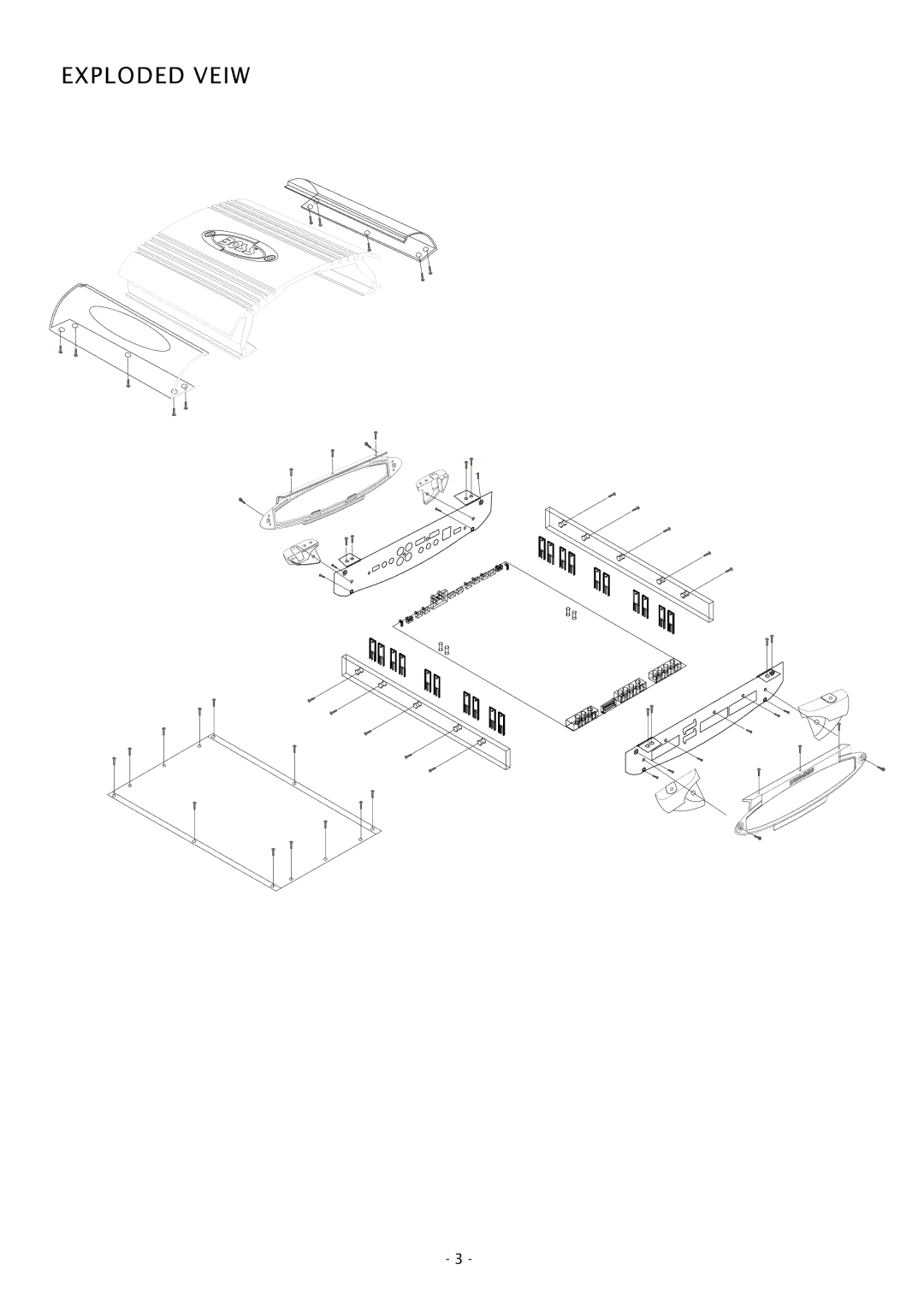 Boss Audio Systems CH650 specifications Exploded Veiw 