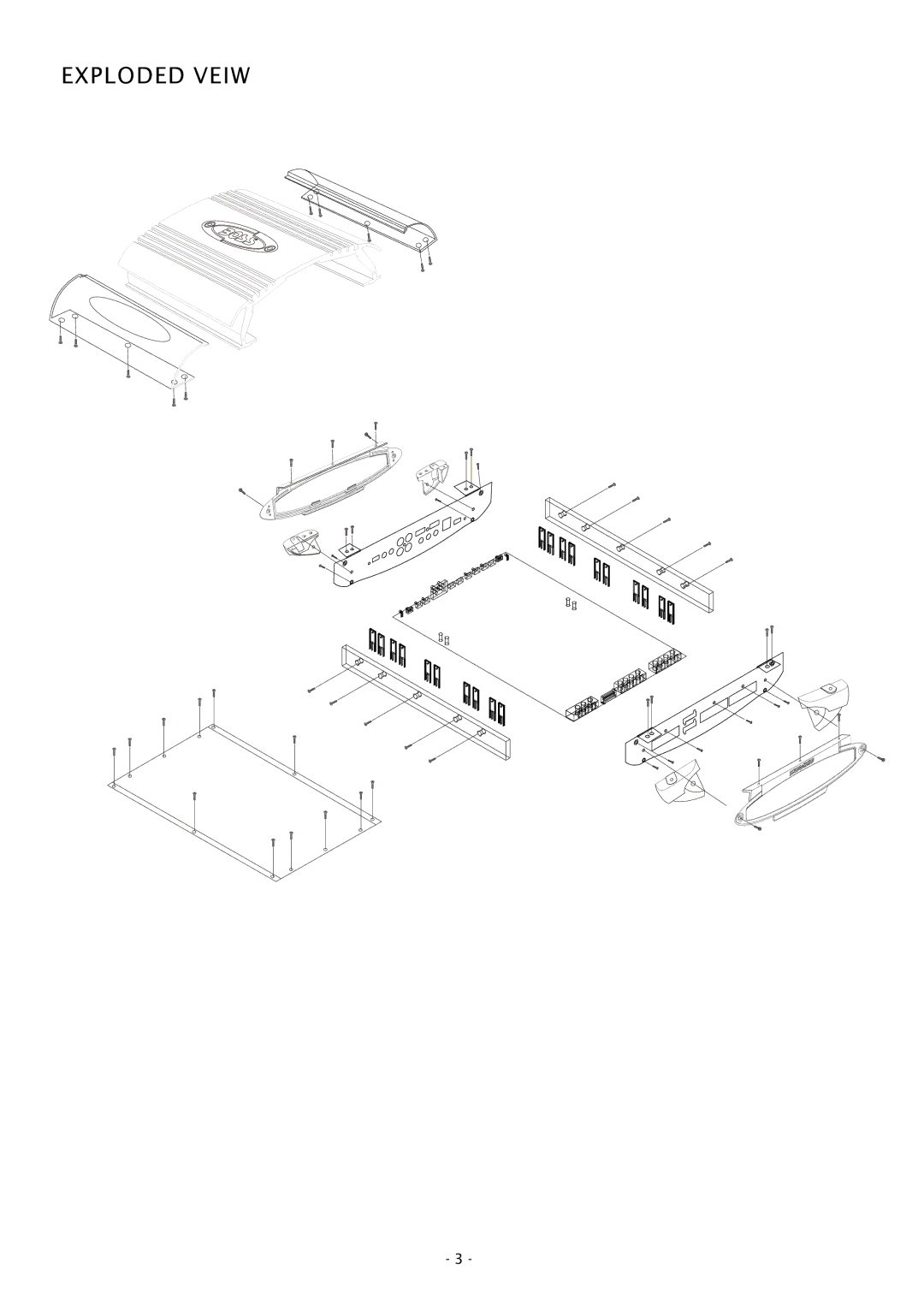 Boss Audio Systems CH800 specifications Exploded Veiw 