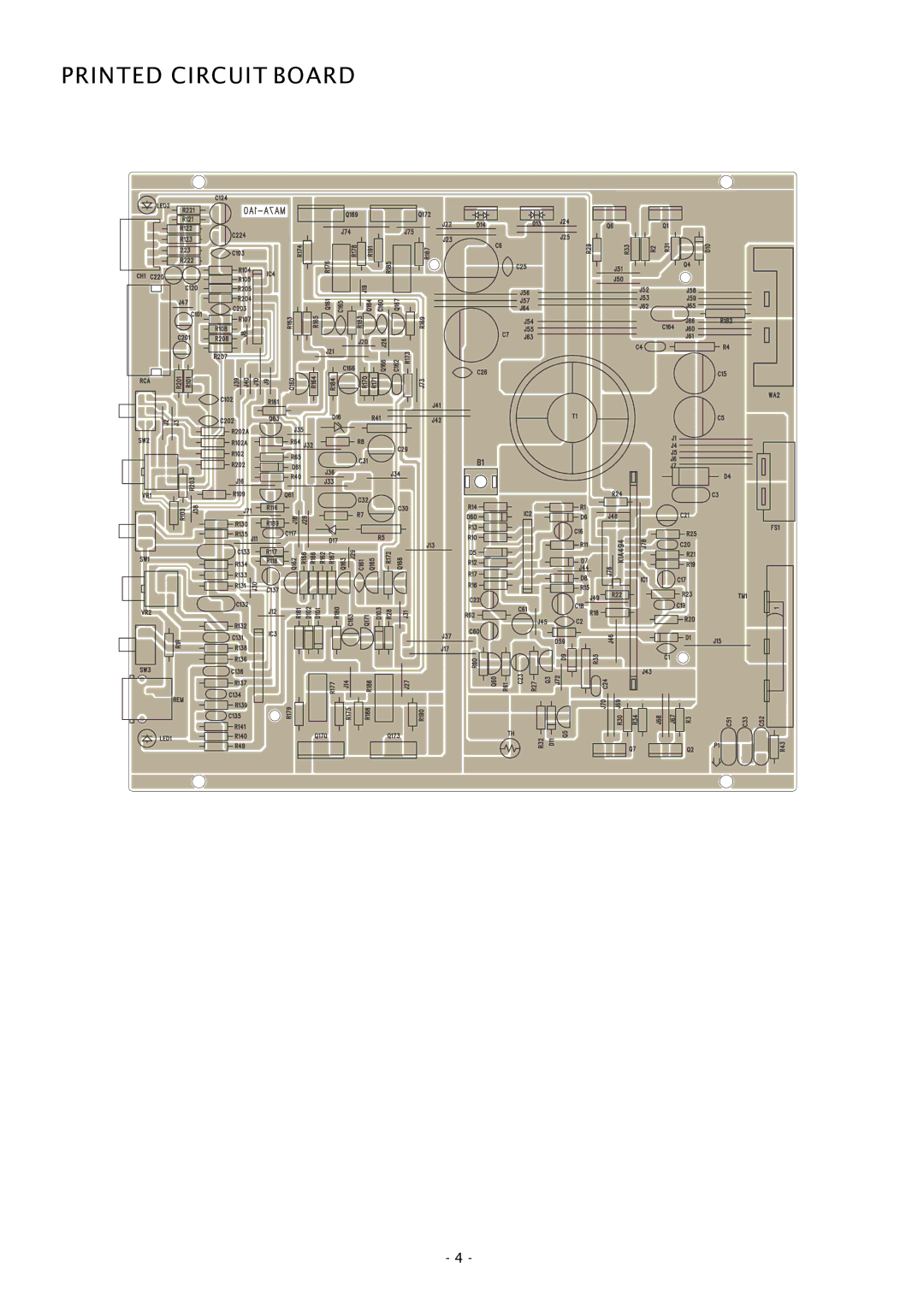 Boss Audio Systems CH850M specifications Printed Circuit Board 