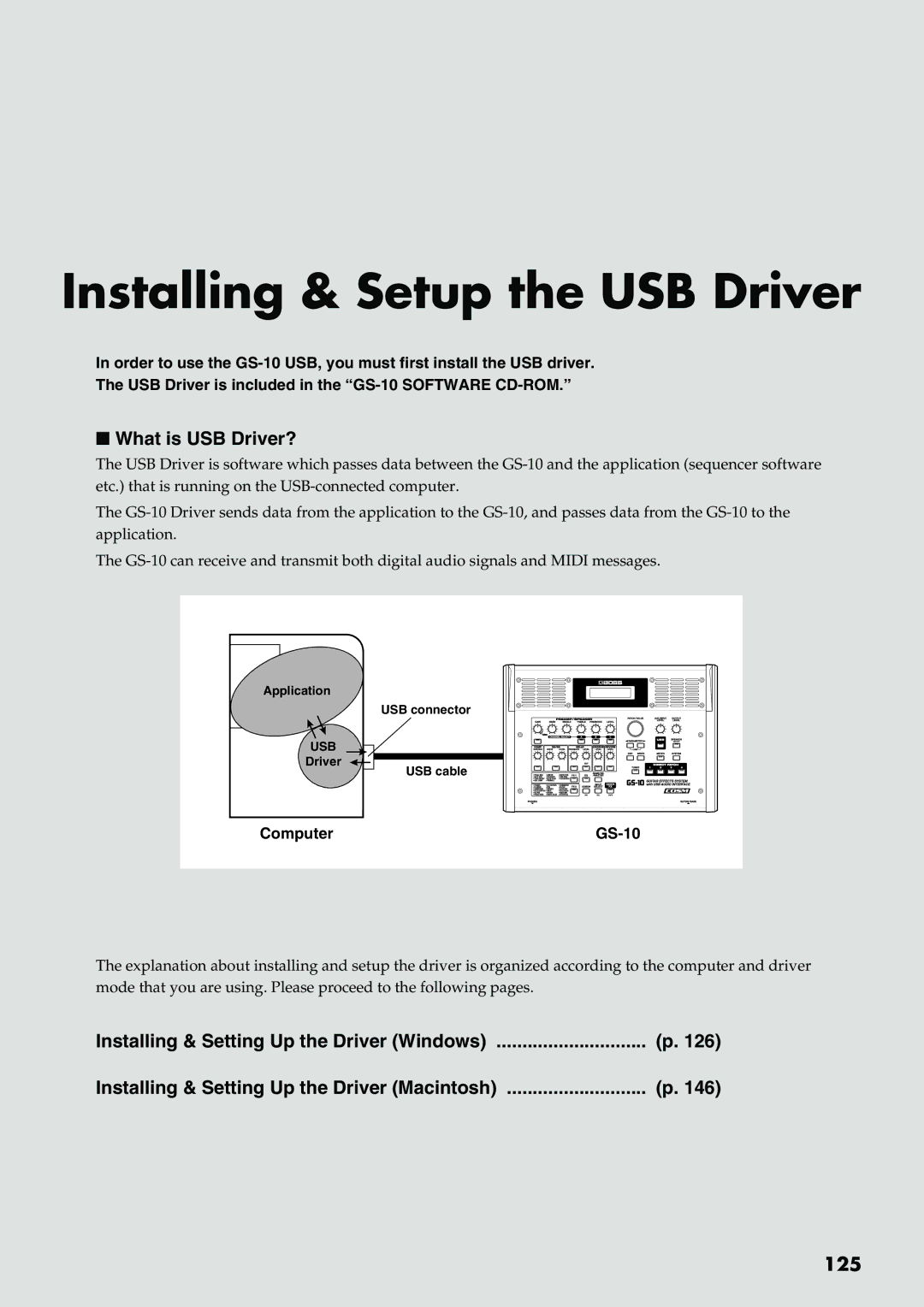 Boss Audio Systems owner manual What is USB Driver?, Computer GS-10 