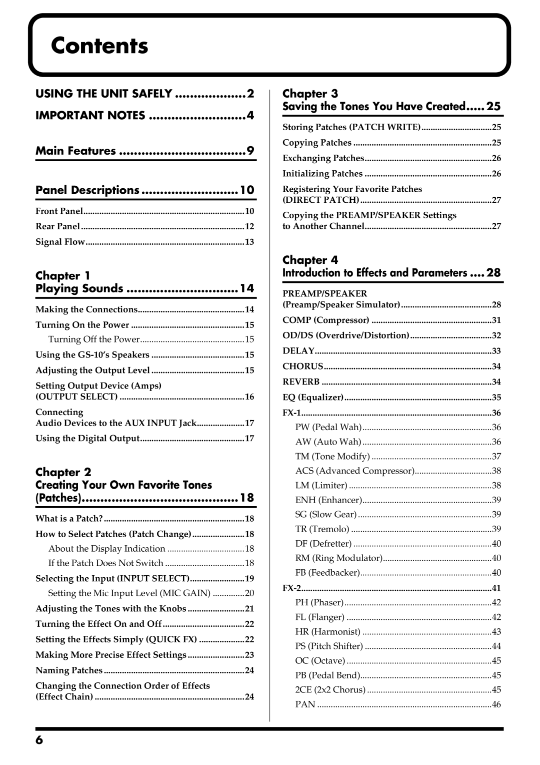 Boss Audio Systems GS-10 owner manual Contents 