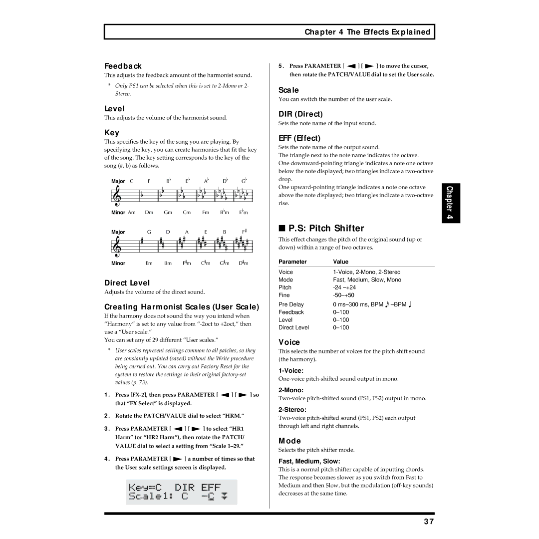 Boss Audio Systems GT-6B owner manual Pitch Shifter 