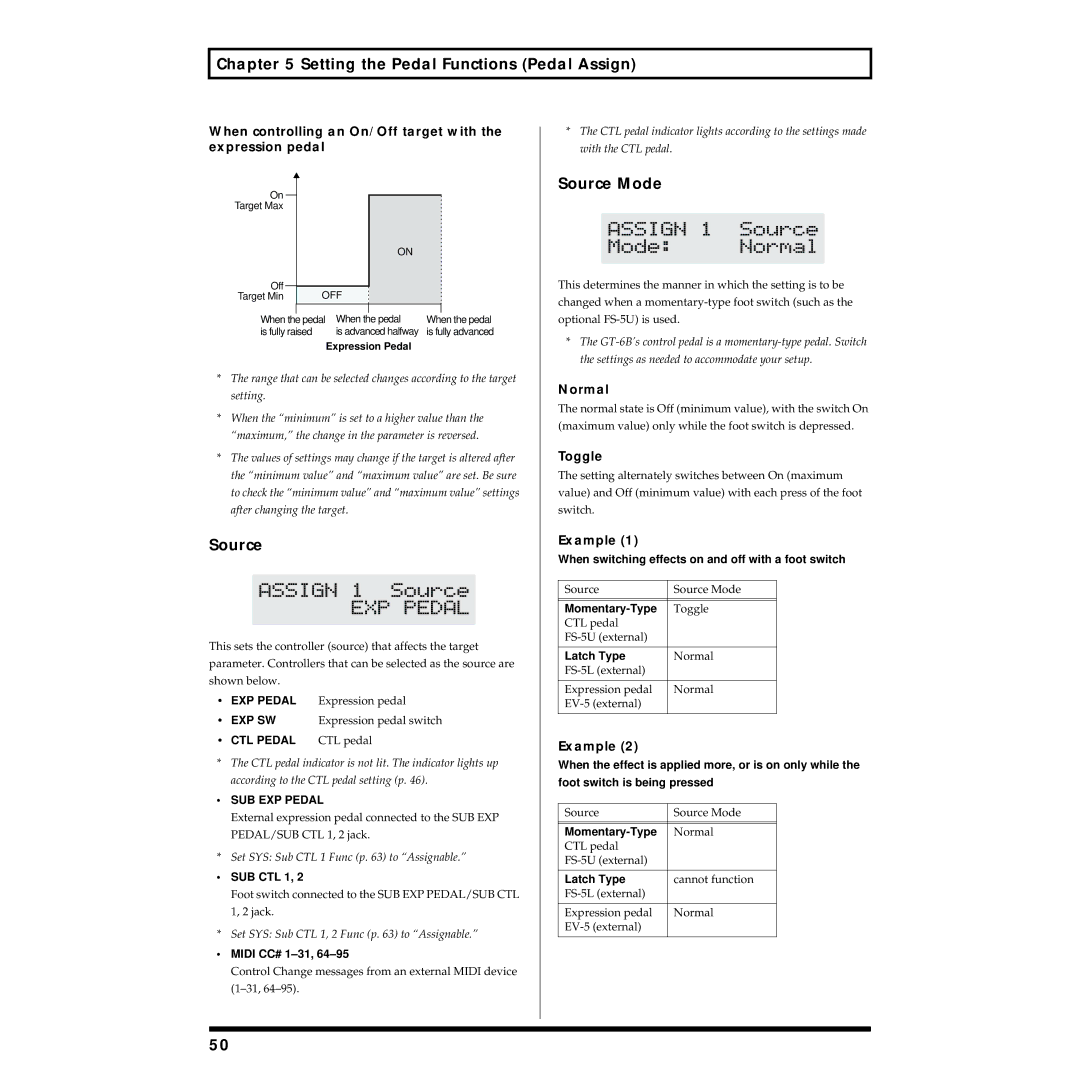 Boss Audio Systems GT-6B owner manual Source Mode 