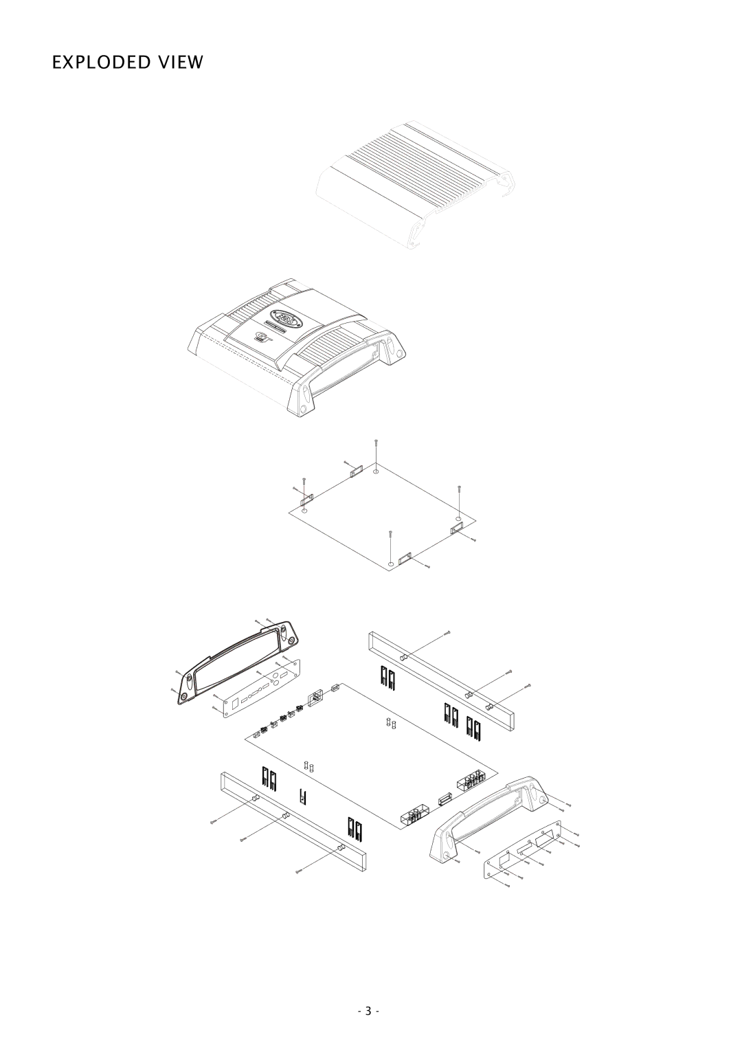 Boss Audio Systems GT1000M service manual Exploded View 