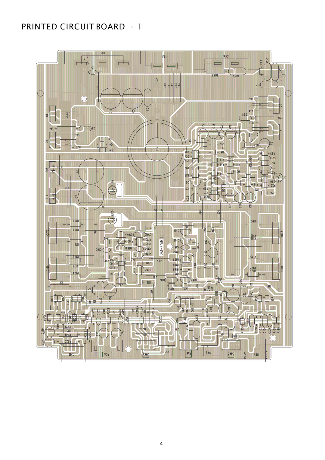 Boss Audio Systems GT1000M service manual Printed Circuit Board 