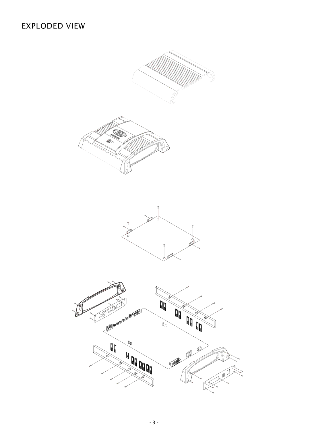 Boss Audio Systems GT1500D service manual Exploded View 