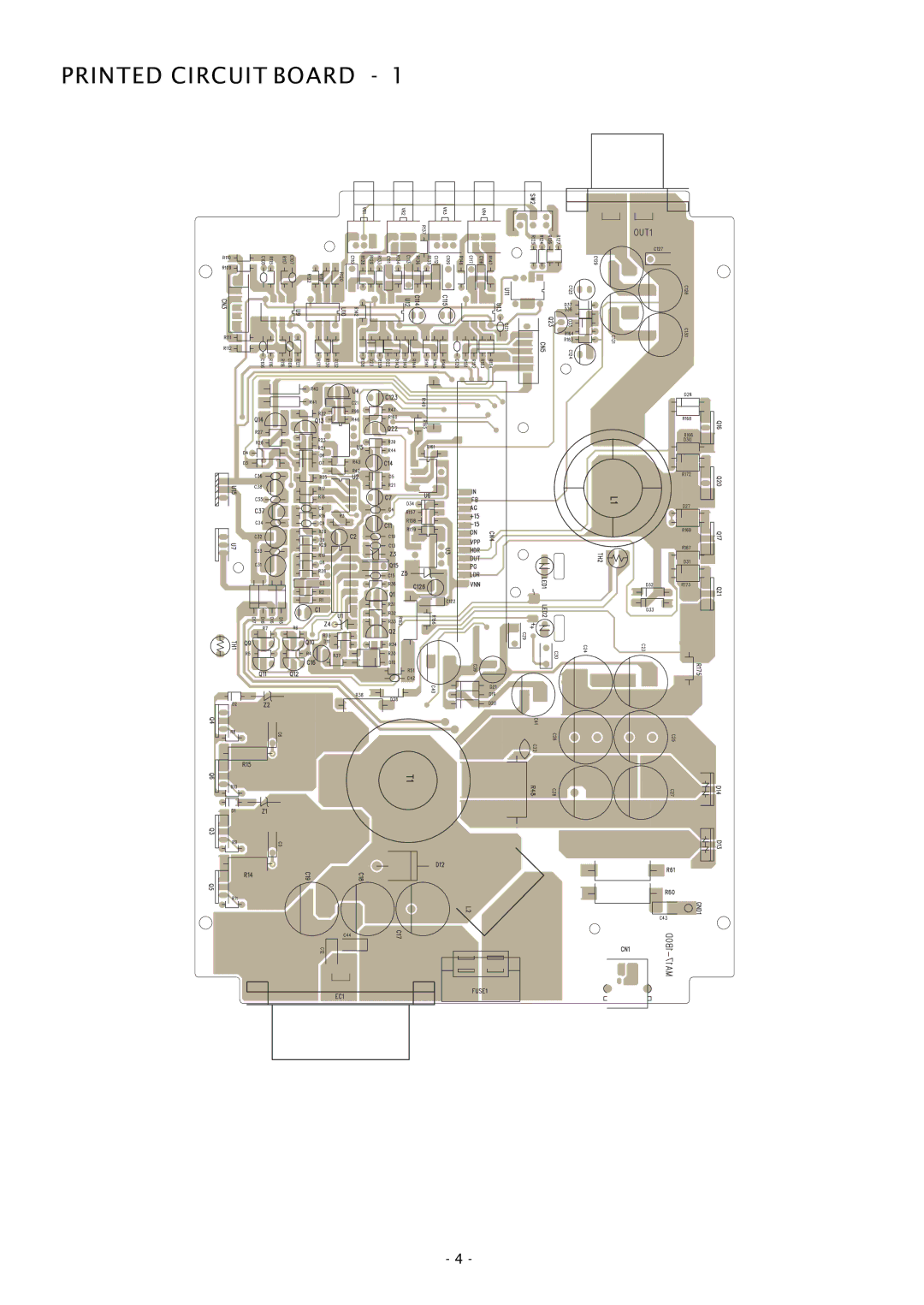 Boss Audio Systems GT1500D service manual Printed Circuit Board 